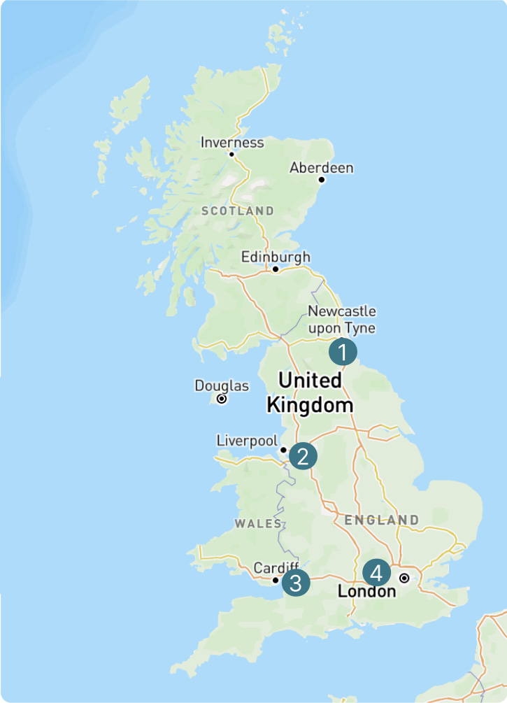We Have Imaging Centres In Newcastle Upon Tyne, Stockport, Reading And Bristol