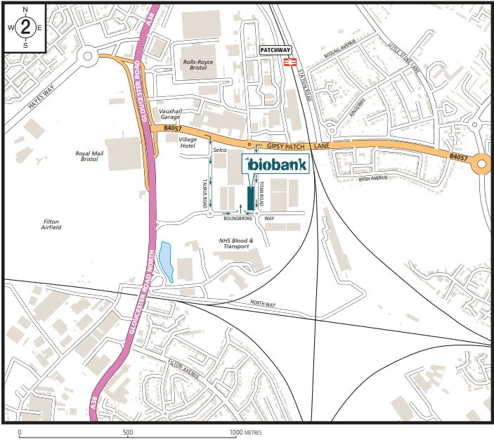 Visit https://www.ukbiobank.ac.uk/wp-content/uploads/2025/03/UK-Biobank-Bristol-assessment-centre-directions.pdf for written directions