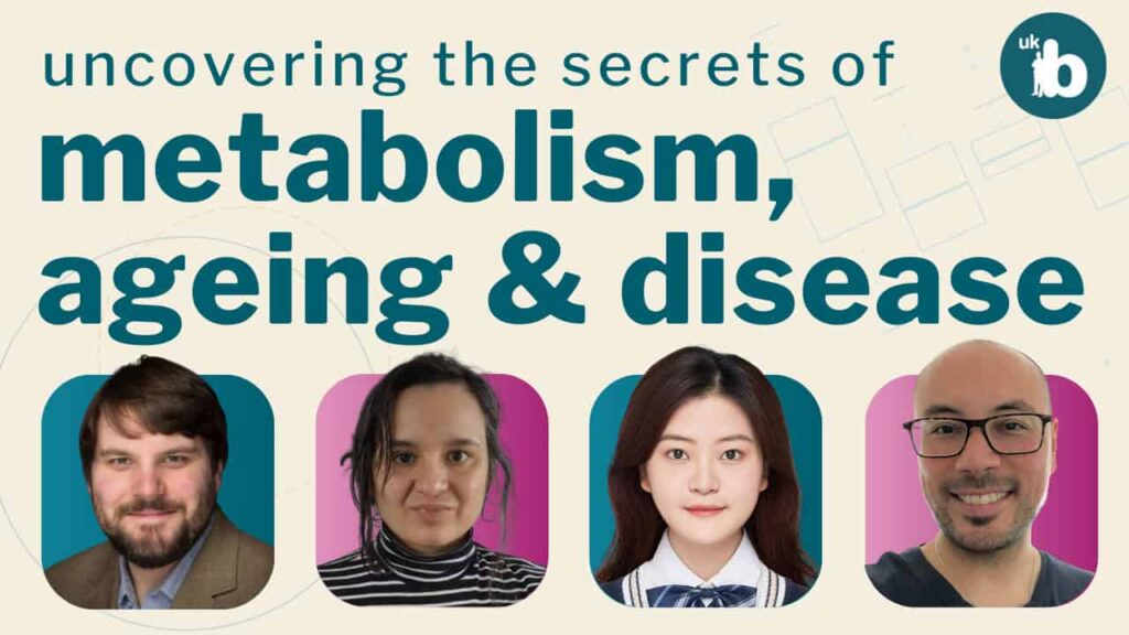 Uncovering the secrets of metabolism, ageing & disease Four headshots of speakers from the session