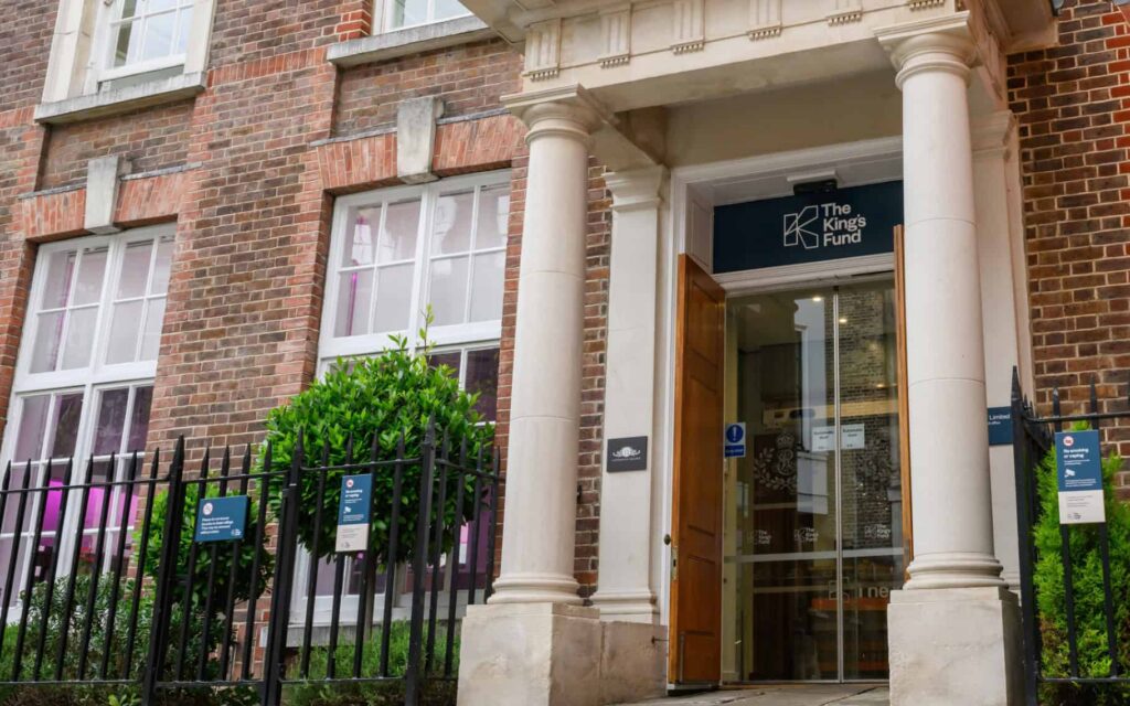 Entrance to The King's Fund building, image by the King's Fund